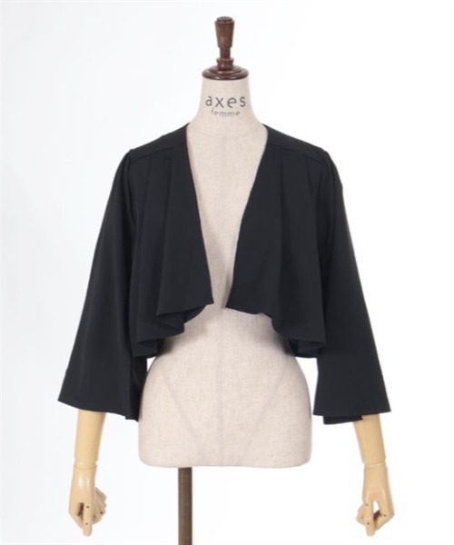 axes femme／マント風ケープジャケット／黒 axes femme｜マント風ケープジャケット | Rakuten Fashion(楽天
