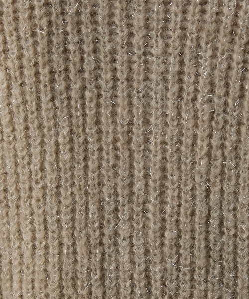 forksy.(フォルクシー)の「【forksy.】ラメMIXボリュームスリーブニットカーディガン(カーディガン/ボレロ・レディース・ホワイト系/ブラック/ブラック系・FREE)」の5枚目の写真