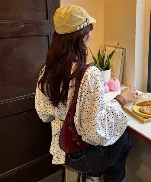 efill(エフィル)の「ドット柄 ブラウス(シャツ/ブラウス・レディース・ホワイト・FREE)」の16枚目の写真
