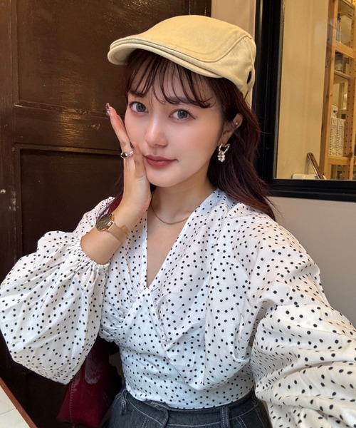 efill(エフィル)の「ドット柄 ブラウス(シャツ/ブラウス・レディース・ホワイト・FREE)」の19枚目の写真