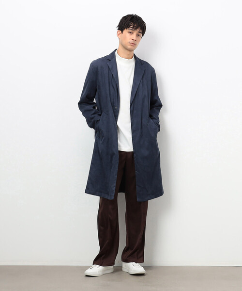 COMME CA COMMUNE(コムサコミューン)の「ライトコート(チェスターコート・メンズ・ネイビー/ブラック・MEDIUM/LARGE)」の6枚目の写真