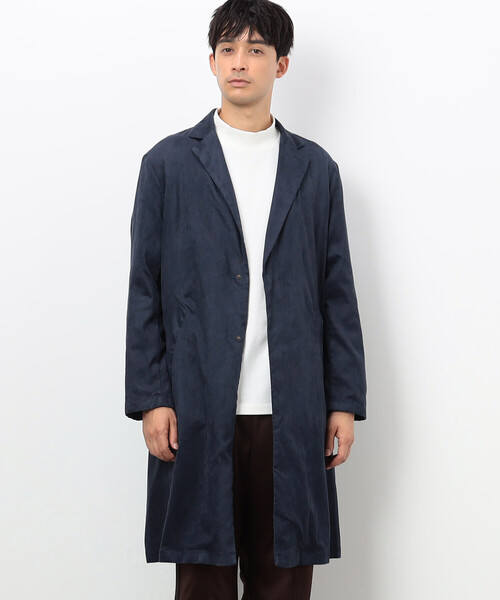 COMME CA COMMUNE(コムサコミューン)の「ライトコート(チェスターコート・メンズ・ネイビー/ブラック・MEDIUM/LARGE)」の8枚目の写真
