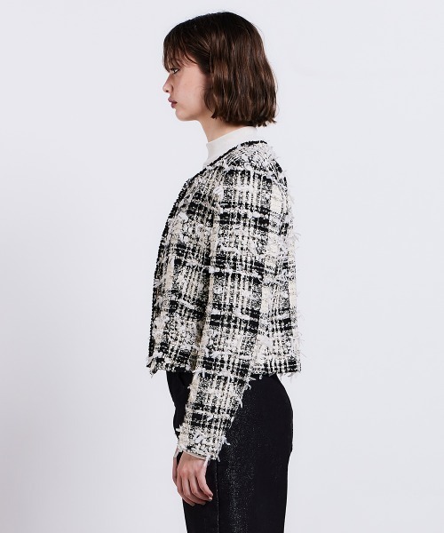 ノーカラーツイードジャケット（ノーカラージャケット）｜Sov.（ソブ）