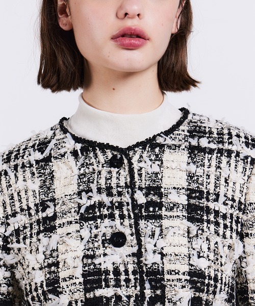 ノーカラーツイードジャケット（ノーカラージャケット）｜Sov.（ソブ）