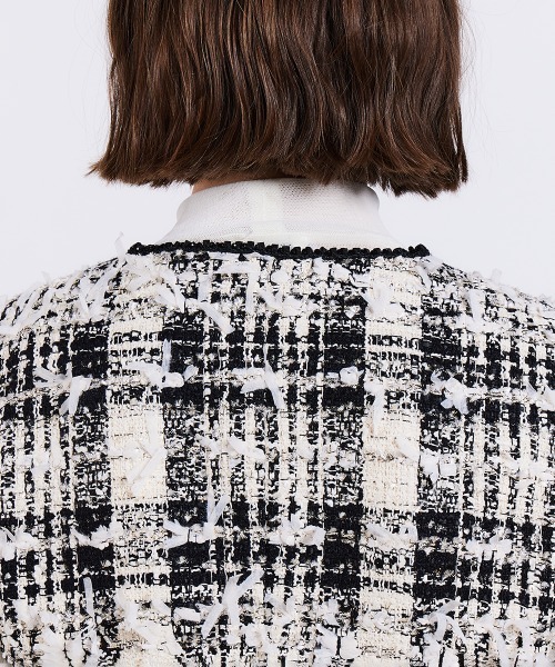 ノーカラーツイードジャケット（ノーカラージャケット）｜Sov.（ソブ）