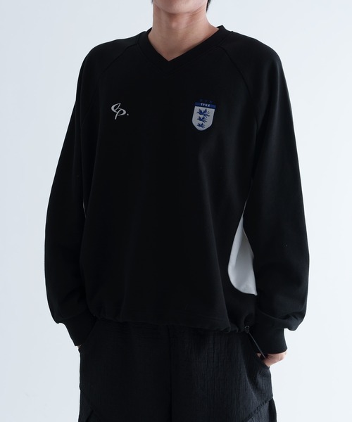 epnok（エプノック）の「【EPNK】Uniform raglan sweat shirt / ユニフォームラグランスウェット（スウェット・メンズ・グレー/ブラック・SMALL/MEDIUM/LARGE）」の2枚目の写真