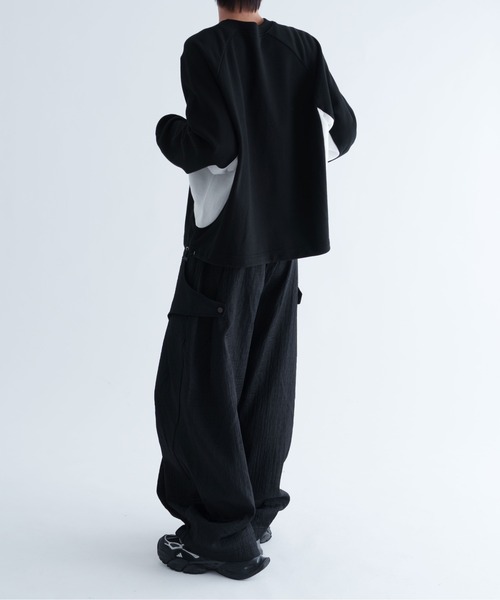 epnok（エプノック）の「【EPNK】Uniform raglan sweat shirt / ユニフォームラグランスウェット（スウェット・メンズ・グレー/ブラック・SMALL/MEDIUM/LARGE）」の10枚目の写真