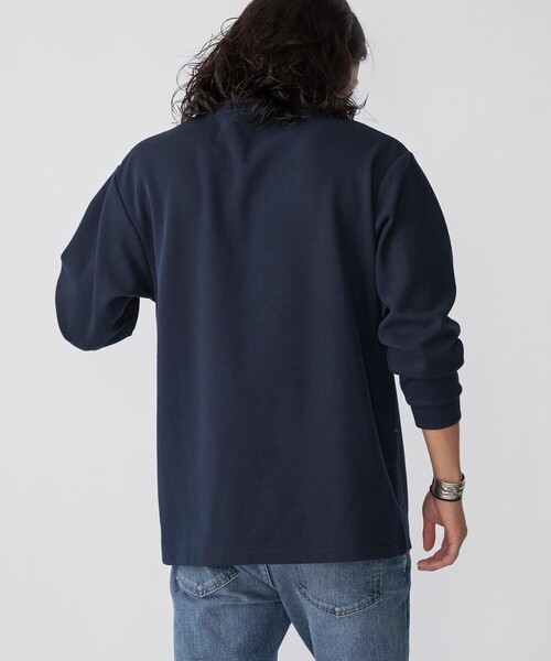 SHIPS（シップス）の「【WEB限定】SHIPS:〈抗菌・防臭〉ワンポイントロゴ バーズアイ ヘンリーネック 長袖 Tシャツ（Tシャツ/カットソー・メンズ・ブラック/ホワイト/ライトグレー/ダークグレー/ネイビー・SMALL/MEDIUM/LARGE/X-LARGE）」の17枚目の写真