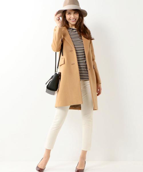 Jewel Changes(ジュエルチェンジズ)の「●JOC 15FW W チェスター コート(チェスターコート・レディース・ナチュラル/ブラウン/ネイビー・36/38)」の15枚目の写真