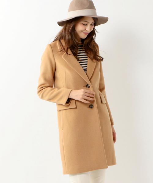 Jewel Changes(ジュエルチェンジズ)の「●JOC 15FW W チェスター コート(チェスターコート・レディース・ナチュラル/ブラウン/ネイビー・36/38)」の8枚目の写真