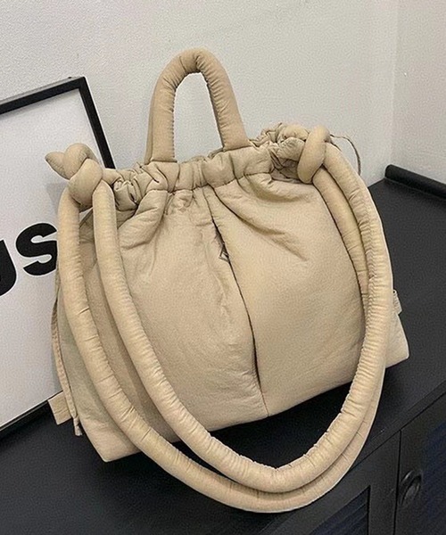 CALIFORNIA OUTFITTERS（カリフォルニア アウトフィッターズ）の「3-9D6 2WAY SOFT BAG バルーン 巾着 スライドショルダーバッグ（ショルダーバッグ・レディース・ブルー/ブラック/オリーブ/ベージュ・ONESIZE）」の2枚目の写真