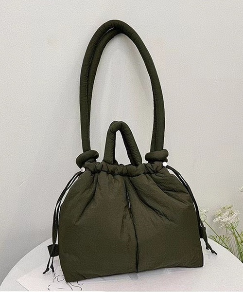 CALIFORNIA OUTFITTERS（カリフォルニア アウトフィッターズ）の「3-9D6 2WAY SOFT BAG バルーン 巾着 スライドショルダーバッグ（ショルダーバッグ・レディース・ブルー/ブラック/オリーブ/ベージュ・ONESIZE）」の9枚目の写真