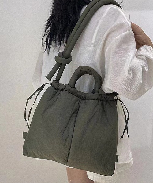 CALIFORNIA OUTFITTERS（カリフォルニア アウトフィッターズ）の「3-9D6 2WAY SOFT BAG バルーン 巾着 スライドショルダーバッグ（ショルダーバッグ・レディース・ブルー/ブラック/オリーブ/ベージュ・ONESIZE）」の12枚目の写真