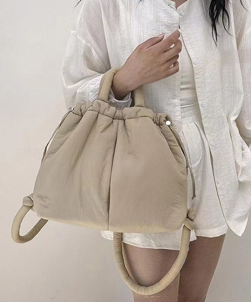 CALIFORNIA OUTFITTERS（カリフォルニア アウトフィッターズ）の「3-9D6 2WAY SOFT BAG バルーン 巾着 スライドショルダーバッグ（ショルダーバッグ・レディース・ブルー/ブラック/オリーブ/ベージュ・ONESIZE）」の14枚目の写真