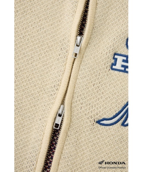 MOUSSY(マウジー)の「HONDA JACQUARD ニットカーディガン(カーディガン/ボレロ・レディース・ネイビー/アイボリー・FREE)」の11枚目の写真