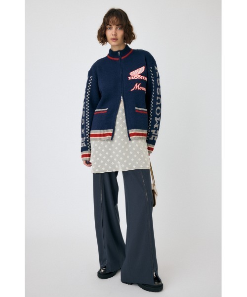 MOUSSY(マウジー)の「HONDA JACQUARD ニットカーディガン(カーディガン/ボレロ・レディース・ネイビー/アイボリー・FREE)」の12枚目の写真
