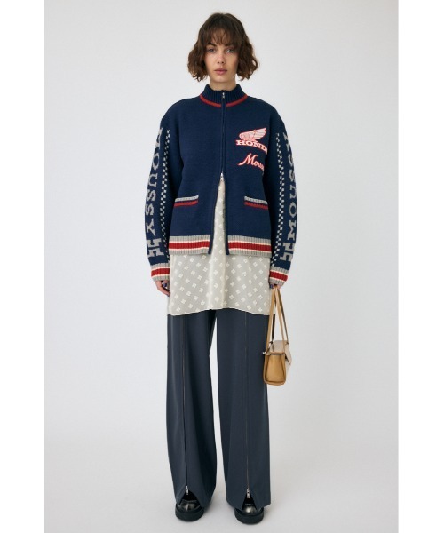 MOUSSY(マウジー)の「HONDA JACQUARD ニットカーディガン(カーディガン/ボレロ・レディース・ネイビー/アイボリー・FREE)」の14枚目の写真