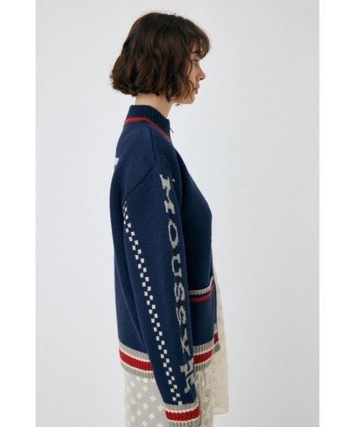 MOUSSY(マウジー)の「HONDA JACQUARD ニットカーディガン(カーディガン/ボレロ・レディース・ネイビー/アイボリー・FREE)」の21枚目の写真
