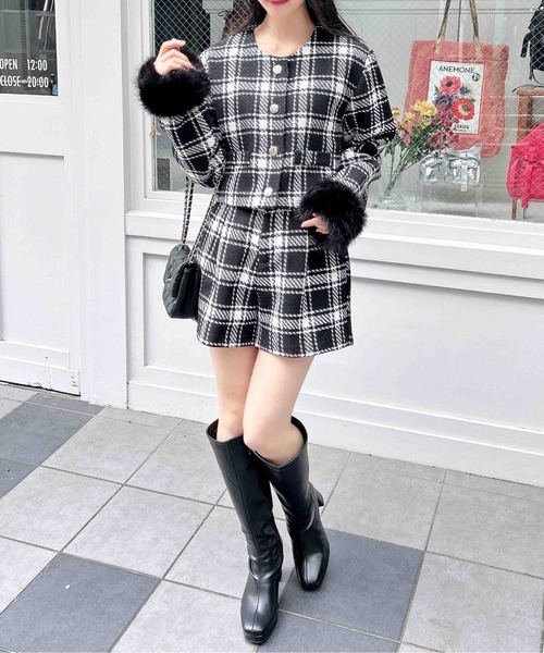 INGNI（イング）の「チェック柄キュロットパンツ（その他パンツ・レディース・ホワイト系その他2/ブラック系その他6・FREE）」の18枚目の写真