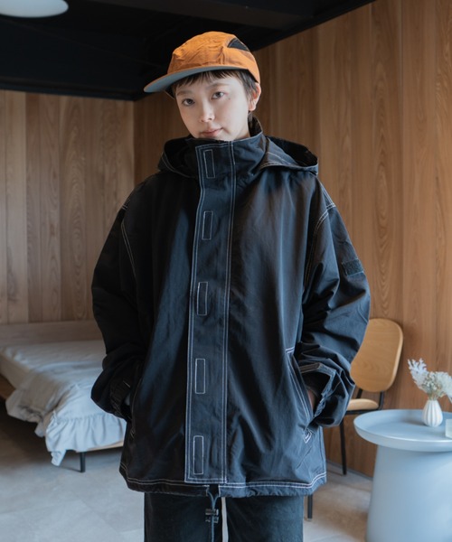 セール】ﾆｼﾙﾙ - stitch nylon parker made in INTERFACTORY