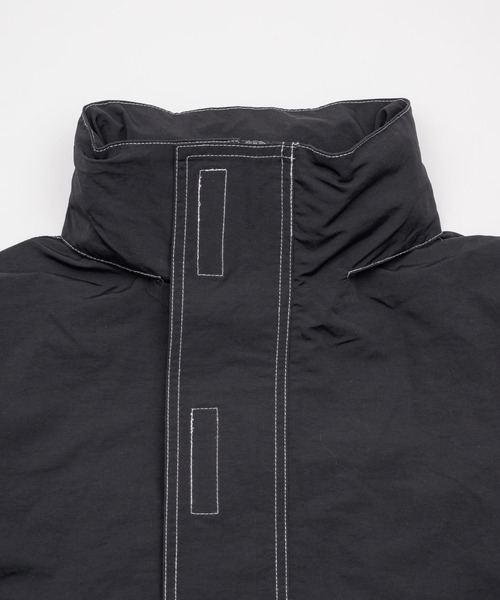 INTER FACTORY（インターファクトリー）の「ﾆｼﾙﾙ - stitch nylon parker made in INTERFACTORY（ナイロンジャケット・レディース・ブラック/カーキ・FREE）」の14枚目の写真