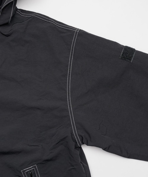 INTER FACTORY（インターファクトリー）の「ﾆｼﾙﾙ - stitch nylon parker made in INTERFACTORY（ナイロンジャケット・レディース・ブラック/カーキ・FREE）」の17枚目の写真