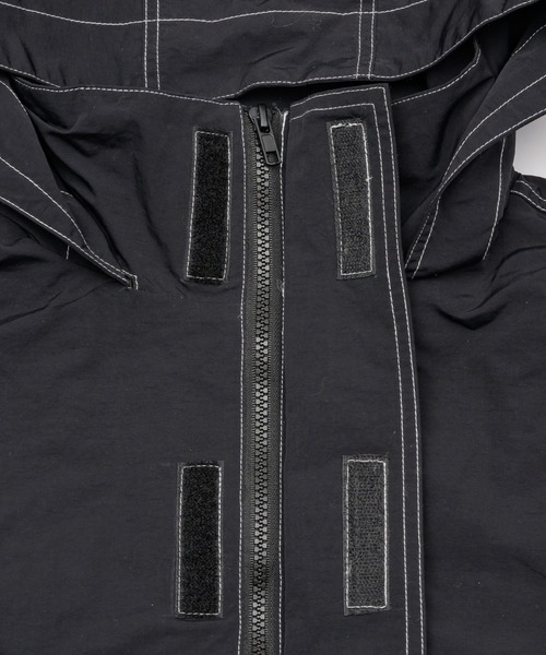 INTER FACTORY（インターファクトリー）の「ﾆｼﾙﾙ - stitch nylon parker made in INTERFACTORY（ナイロンジャケット・レディース・ブラック/カーキ・FREE）」の16枚目の写真