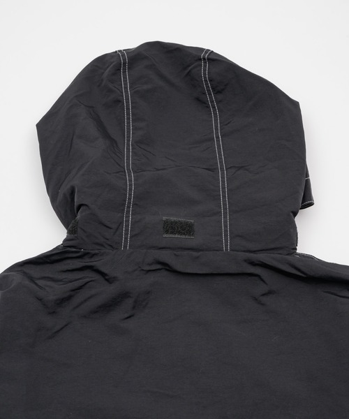INTER FACTORY（インターファクトリー）の「ﾆｼﾙﾙ - stitch nylon parker made in INTERFACTORY（ナイロンジャケット・レディース・ブラック/カーキ・FREE）」の11枚目の写真