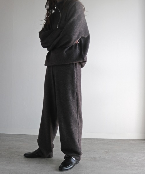 COURO（コウロ）の「メランジニットルーズパンツ（その他パンツ・レディース・ブラウン/ネイビー/チャコール/グレー・M/L）」の12枚目の写真