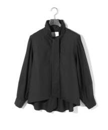 MIDIUMISOLID for Ladies リボンタイシャツ