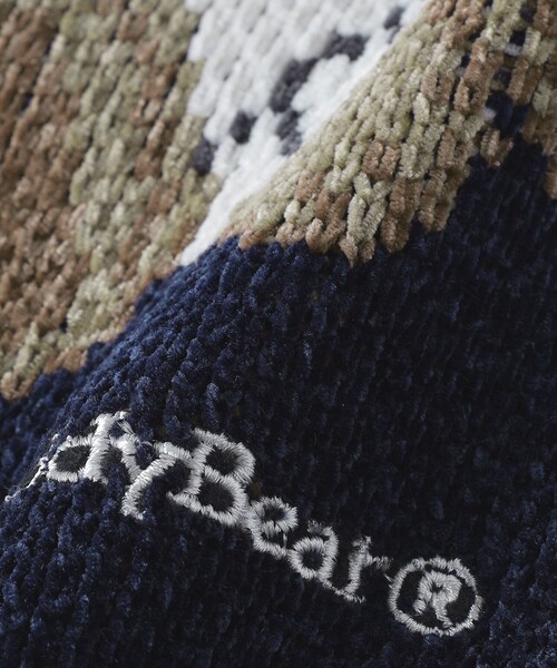 SHIPS Colors(シップス カラーズ)の「SHIPS Colors:〈手洗い可能〉TeddyBear(R) モール ニット◇(ニット/セーター・メンズ・ベージュ/ネイビー/ベージュ系その他/ダークブルー・SMALL/MEDIUM/LARGE/X-LARGE)」の6枚目の写真