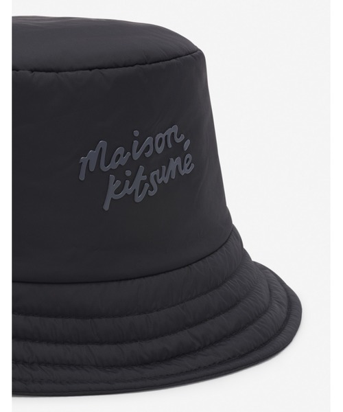 Maison Kitsune(メゾンキツネ)の「PUFFER BUCKET HAT(ハット・メンズ・ブラック/レッド系その他・XS/S/M/L)」の5枚目の写真