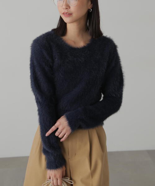 【セール】◆ショートシャギーニット（ニット/セーター）｜FREE'S MART（フリーズマート）