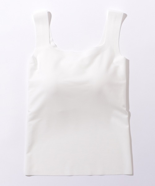 Lace Ladies(レースレディース)の「ソリッドカラー スクエアネック カップ付き ベーシック タンクトップ(タンクトップ・レディース・ブラック/モカ/ホワイト/グリーン・M/L/XL)」の11枚目の写真