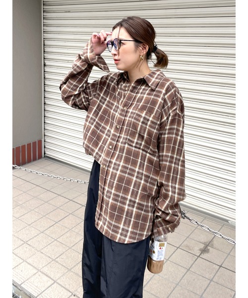 sale11000 ⇊ 【新品】アングリッド チェックルーズシャツ ネルシャツ セール】チェックルーズシャツ（シャツ/ブラウス）｜Ungrid（アン