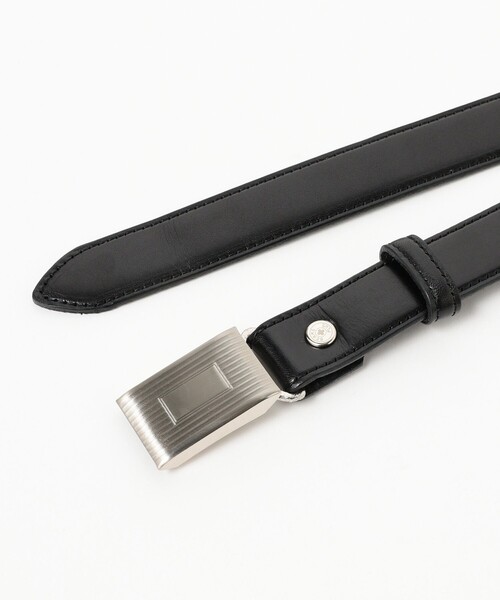 BEAMS PLUS 栃木レザー ベルト 27mm 黒 S 盛上げ ビームス + Plate Belt Dress Calf（ベルト）｜BEAMS PLUS（ビームスプラス）の