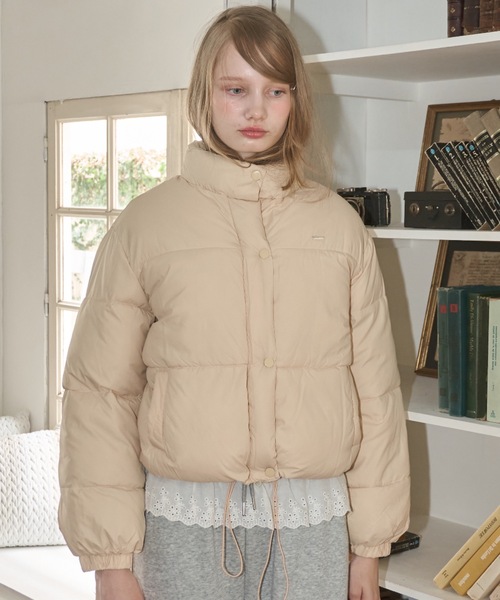 スタンドカラー中綿ショートジャケット / stand collar cotton batting