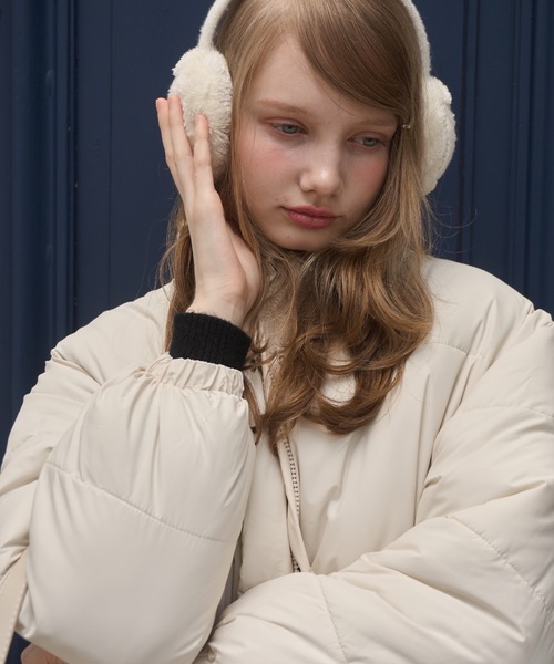 スタンドカラー中綿ショートジャケット / stand collar cotton batting