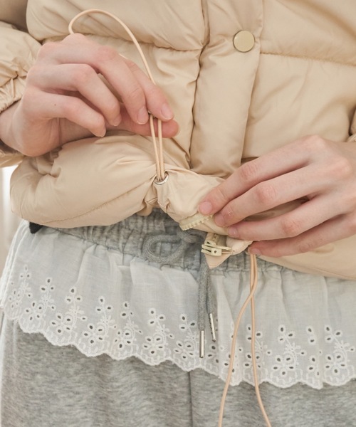 スタンドカラー中綿ショートジャケット / stand collar cotton batting