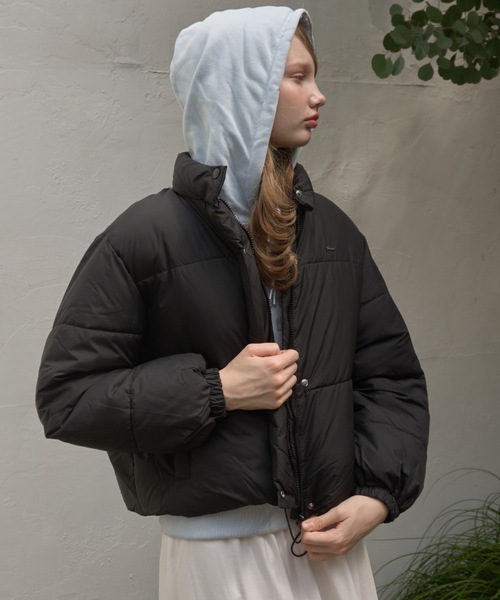 スタンドカラー中綿ショートジャケット / stand collar cotton batting