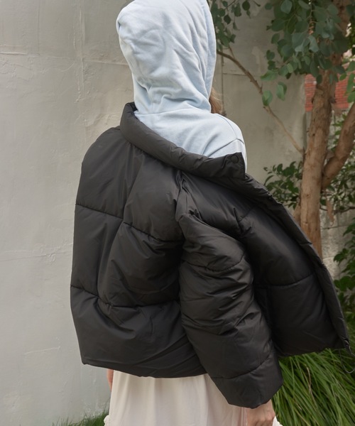 スタンドカラー中綿ショートジャケット / stand collar cotton batting