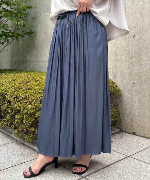 Jena espace merveilleux（ジェナ　エスパスメルヴェイユ）の「【新色登場】【低身長サイズ】プリーツスカーチョ（その他パンツ・レディース・パープル/ベージュ/チャコールグレー/ネイビー/ブルー系その他/ライトグレー・FREE）」の4枚目の写真