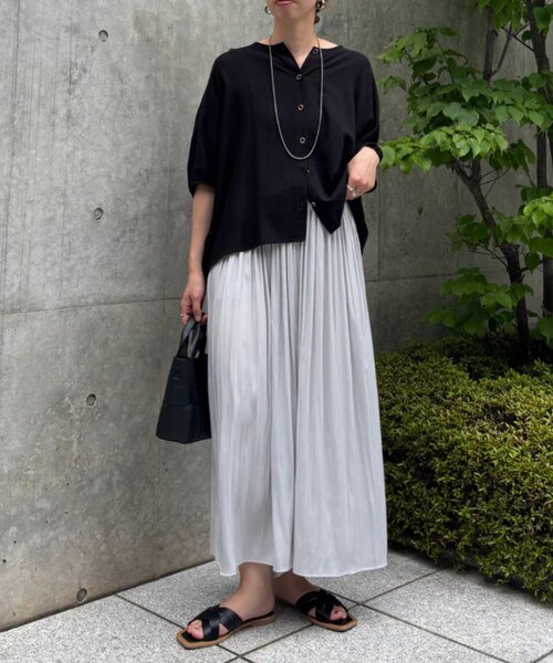 Jena espace merveilleux（ジェナ　エスパスメルヴェイユ）の「【新色登場】【低身長サイズ】プリーツスカーチョ（その他パンツ・レディース・パープル/ベージュ/チャコールグレー/ネイビー/ブルー系その他/ライトグレー・FREE）」の19枚目の写真