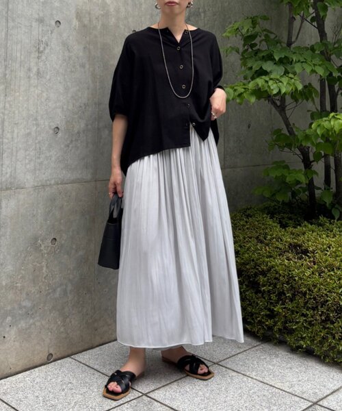 Jena espace merveilleux（ジェナ　エスパスメルヴェイユ）の「【新色登場】【低身長サイズ】プリーツスカーチョ（その他パンツ・レディース・パープル/ベージュ/チャコールグレー/ネイビー/ブルー系その他/ライトグレー・FREE）」の20枚目の写真