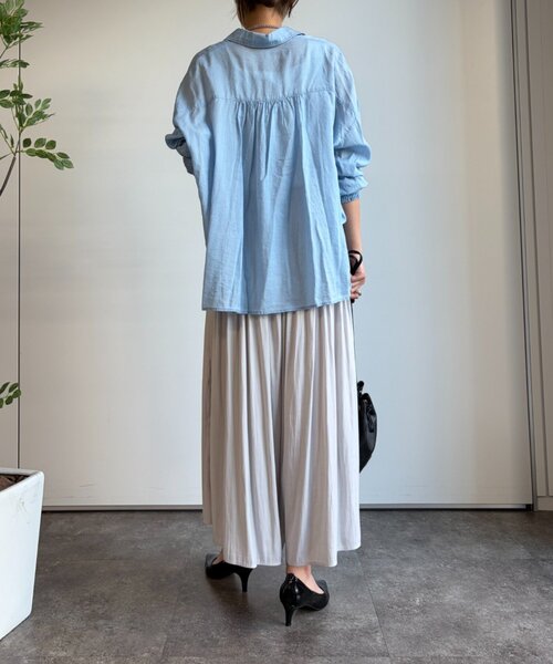 Jena espace merveilleux（ジェナ　エスパスメルヴェイユ）の「【新色登場】【低身長サイズ】プリーツスカーチョ（その他パンツ・レディース・パープル/ベージュ/チャコールグレー/ネイビー/ブルー系その他/ライトグレー・FREE）」の21枚目の写真