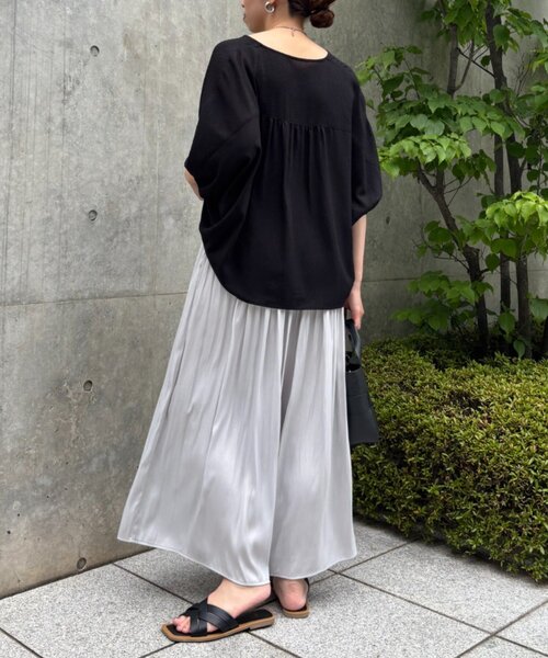 Jena espace merveilleux（ジェナ　エスパスメルヴェイユ）の「【新色登場】【低身長サイズ】プリーツスカーチョ（その他パンツ・レディース・パープル/ベージュ/チャコールグレー/ネイビー/ブルー系その他/ライトグレー・FREE）」の22枚目の写真