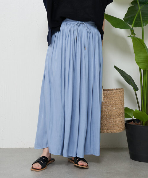 Jena espace merveilleux（ジェナ　エスパスメルヴェイユ）の「【新色登場】【低身長サイズ】プリーツスカーチョ（その他パンツ・レディース・パープル/ベージュ/チャコールグレー/ネイビー/ブルー系その他/ライトグレー・FREE）」の8枚目の写真