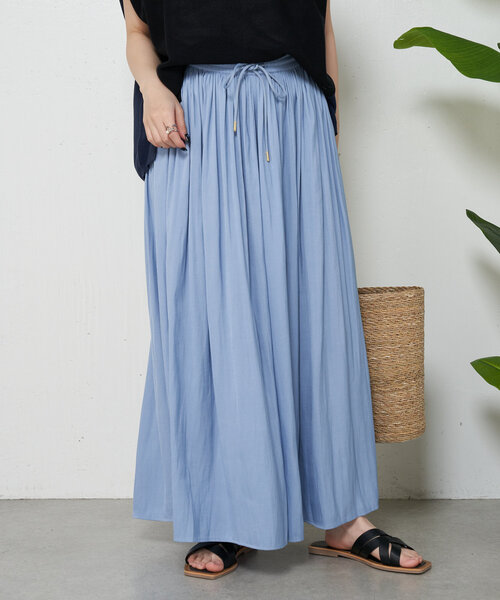 Jena espace merveilleux（ジェナ　エスパスメルヴェイユ）の「【新色登場】【低身長サイズ】プリーツスカーチョ（その他パンツ・レディース・パープル/ベージュ/チャコールグレー/ネイビー/ブルー系その他/ライトグレー・FREE）」の9枚目の写真