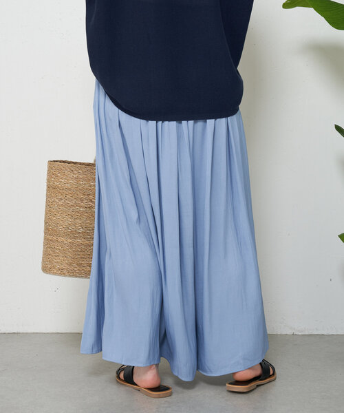 Jena espace merveilleux（ジェナ　エスパスメルヴェイユ）の「【新色登場】【低身長サイズ】プリーツスカーチョ（その他パンツ・レディース・パープル/ベージュ/チャコールグレー/ネイビー/ブルー系その他/ライトグレー・FREE）」の10枚目の写真