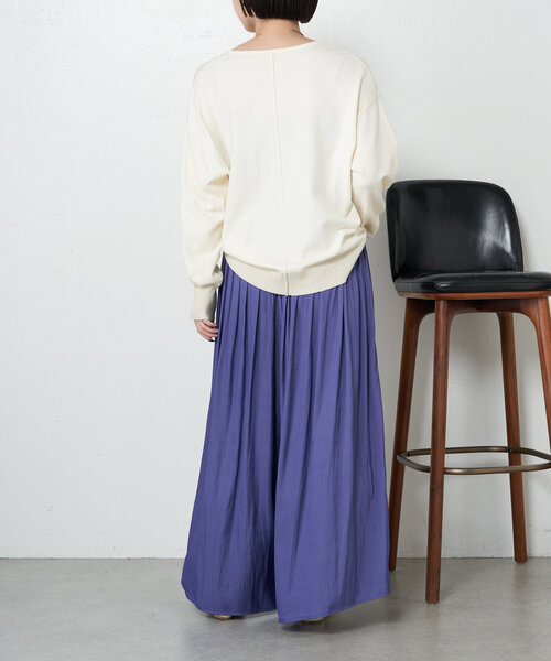 Jena espace merveilleux（ジェナ　エスパスメルヴェイユ）の「【新色登場】【低身長サイズ】プリーツスカーチョ（その他パンツ・レディース・パープル/ベージュ/チャコールグレー/ネイビー/ブルー系その他/ライトグレー・FREE）」の14枚目の写真